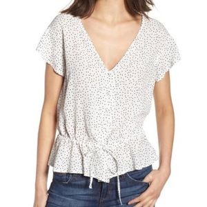 WITH TAGS ✨ Rails bretton black mini hearts blouse